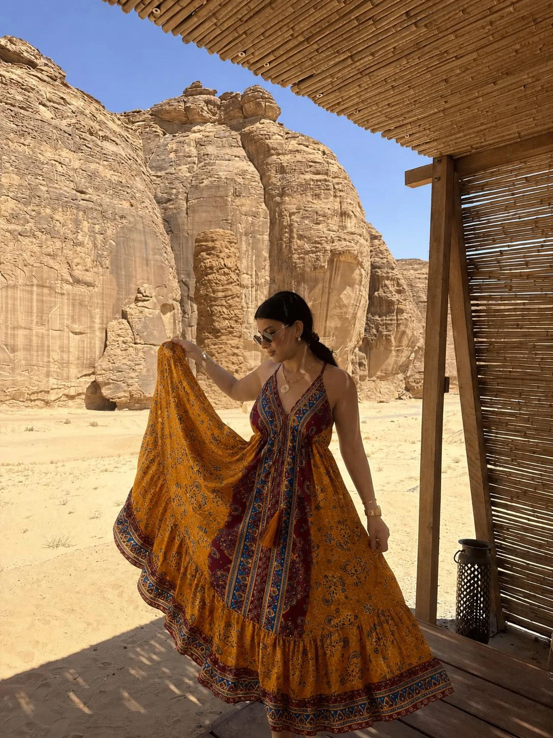 SARI Magic  Elbise Hardal