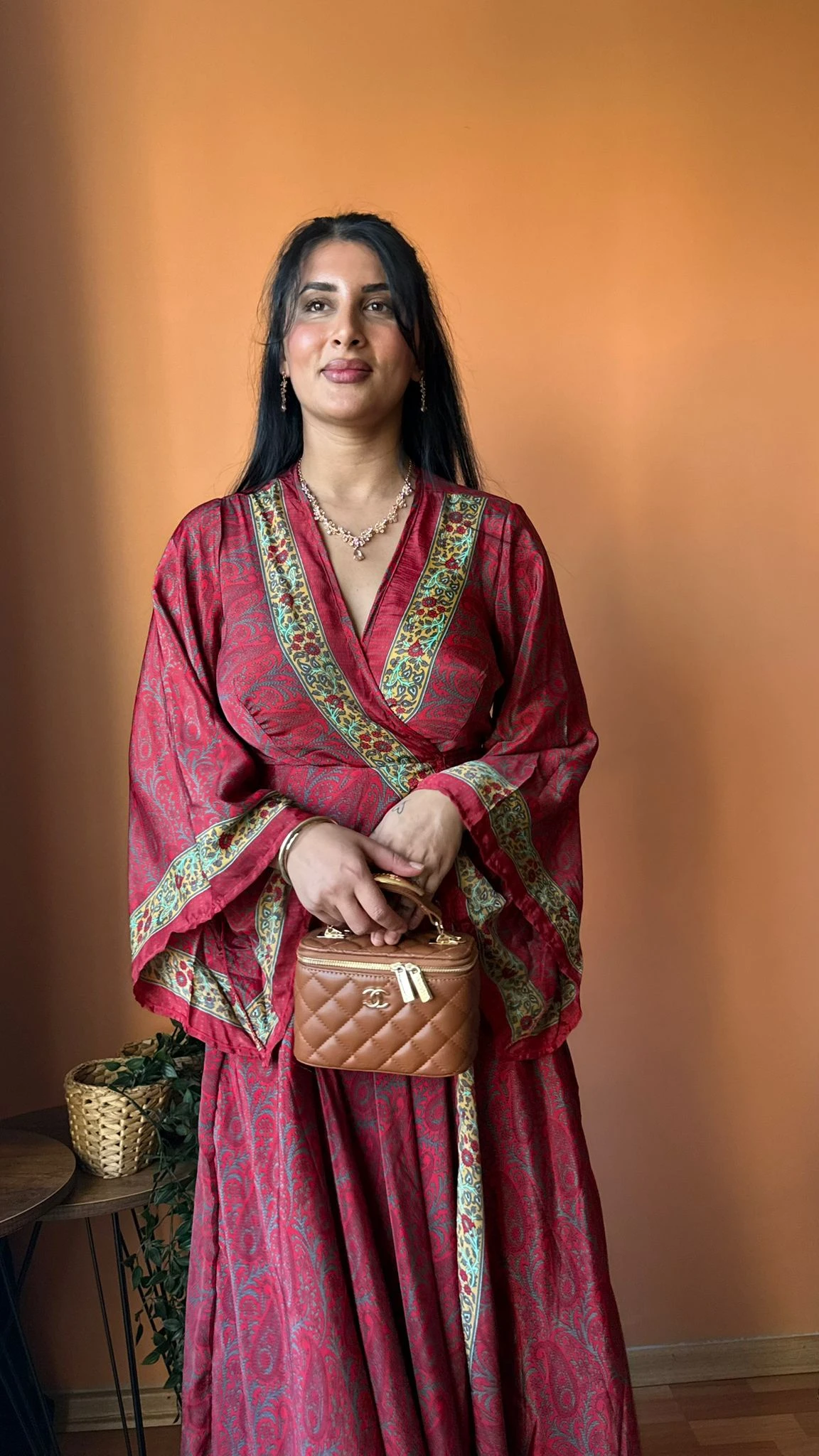 Bağlanmalı Kimono Elbise