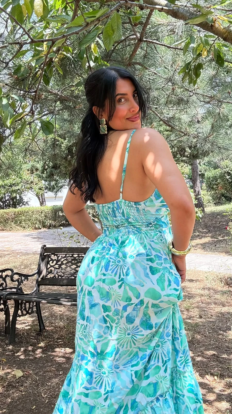 YEŞİL MAVİ Diana Elbise hover
